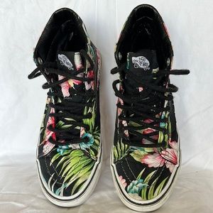 Floral Vans, Size 7